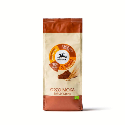 Alce Nero Grüner Kaffee Alce Nero Orzo Moka Biologico Gerste für Moka Gerstengetränk Barley Drink Bio Produkt 500 g Kaffeeersatz Italienische Gerste italienisch Original 8009004800137