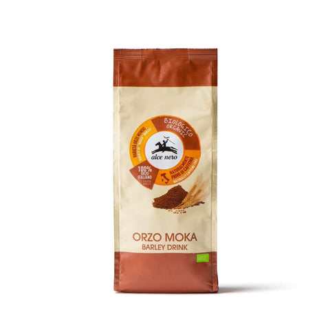Alce Nero Orzo Moka Biologico Gerste für Moka Gerstengetränk Barley Drink Bio Produkt 500 g Kaffeeersatz Italienische Gerste italienisch Original