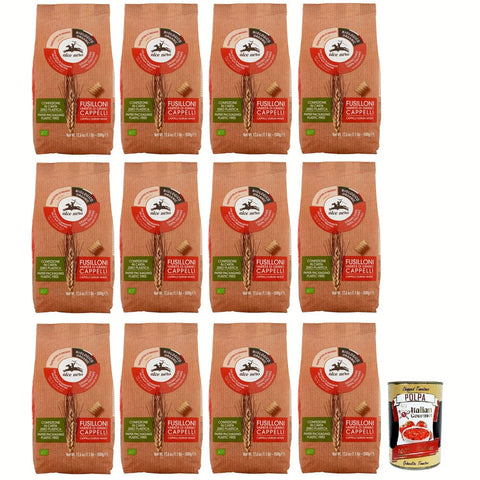 Alce Nero Nudeln & Pasta Alce Nero Pasta Fusilloni,Bio Hartweizen Nudeln,Mit Bio Cappelli Hartweizen,Angebaut in Italien,Packung mit 500 g italienisch Original 8009004809635