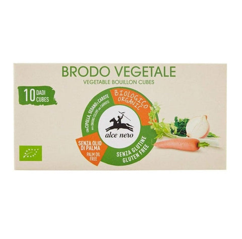 Alce Nero Suppenwürfel Alce nero Dado vegetale biologico Bio-Gemüsebrühwürfel 100g 8009004810167