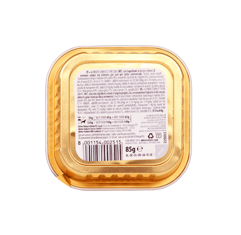 Almo nature Produkte für Haustiere 4x Almo Nature HFC Complete con Angus e Fagiolini cibo per cani Irish Angus Hundefutter & grüne Bohnen 85gr - SONDERANGEBOT 8001154002515