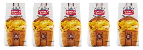 Amica Chips 5x Amica Chips Eldorada Come una Volta Kartoffelchips dicker und knuspriger Schnitt 130g glutenfreie Kartoffel chips 8008714000868