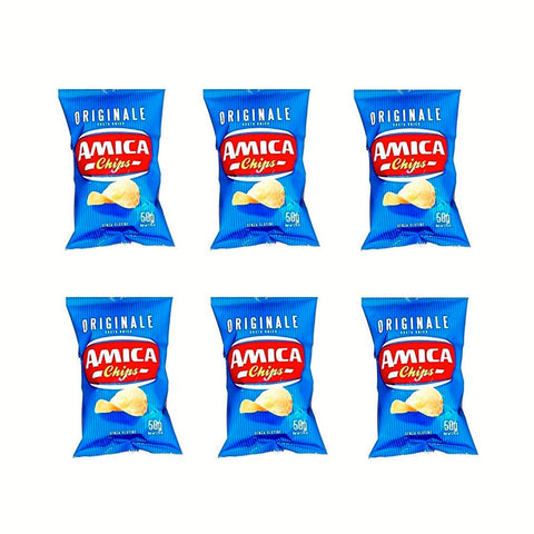 Amica Chips Amica Chips Classica Originale Patatine Kartoffelchips gesalzen 50g Kartoffel 6x italienisch 8008714000028