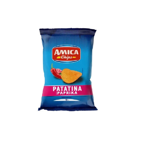 Amica Chips Chips MHD 10/01/2024 Amica Chips Paprika 50g 8008714000394