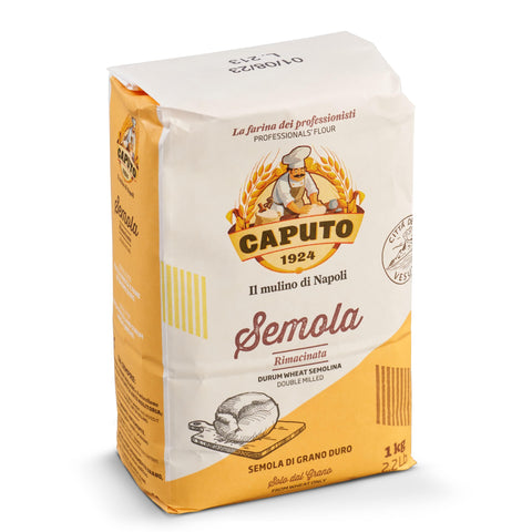 Antimo Caputo Kurze Pasta 20x Caputo Il Mulino di Napoli Semola rimacinata di grano duro Hartweizengrieß hohe Elastizität 1Kg Grieß für Pizza 8014601999870