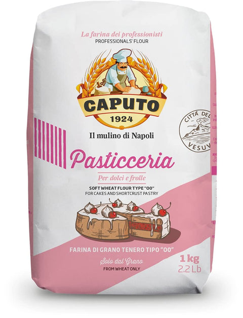 Molino Caputo Farina Pasticcerie Napoli Mehl für Desserts 100% natürliche 1x1kg Original italienisch Zutat