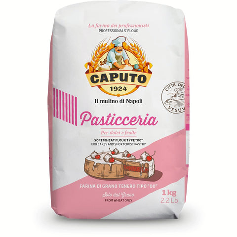 Molino Caputo Farina Pasticcerie Napoli Mehl für Desserts 100% natürliche 1x1kg Original italienisch Zutat
