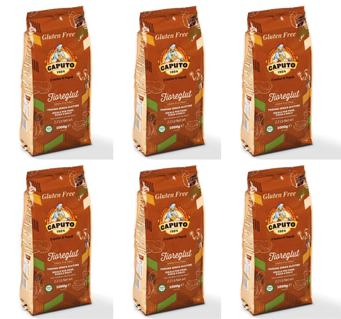 Antimo Caputo Antico Molino Caputo Mehl Farina senza glutine Fioreglut Glutenfrei 6x 1Kg Original italienisch
