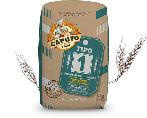 Antimo Caputo Teffmehl 10x MEHL TYP 1 HISTORISCHES ETIKETT KG.1 CAPUTO TIPO 1 8014601014542