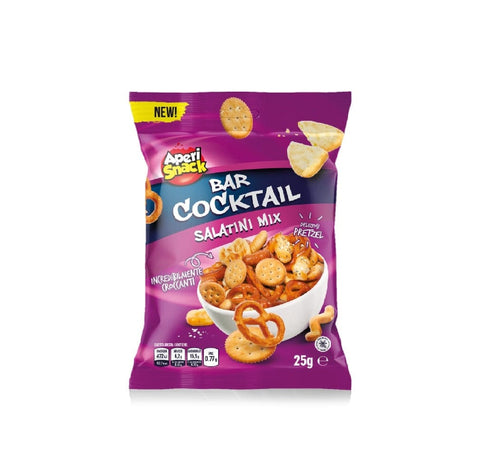 Aperisnack Taralli AperiSnack Bar Cocktail Salatini Mix Weizensnacks Einzelportionsbox 20 Stück x 25 g