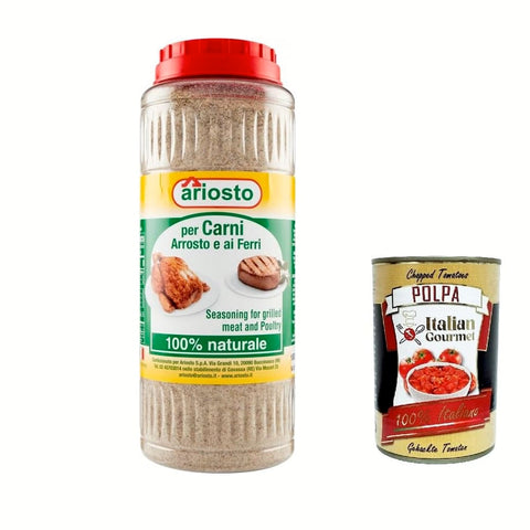 Ariosto Gewürzmischungen Ariosto per carni, arrosto ai ferri, Gewürz für gebratenes und gegrilltes Fleisch, 1000 g Gewürzmischungen italienisch Original 8006390001155