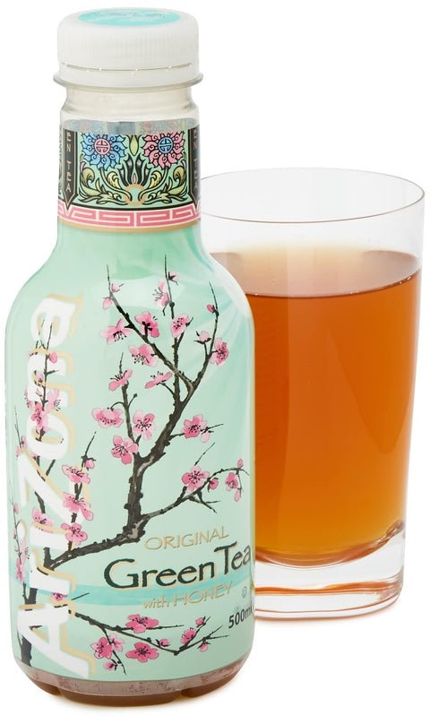 Arizona Original Grüner Tee mit Honig/Té Verde mit Miele 6 x 500 ml. Eistee italienisch