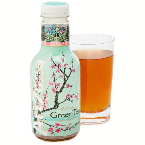 Arizona Original Grüner Tee mit Honig/Té Verde mit Miele 6 x 500 ml. Eistee italienisch