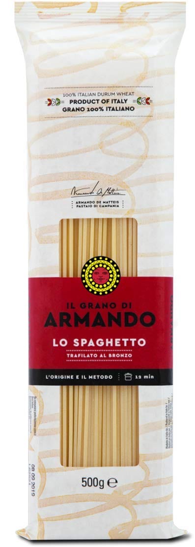 ARMANDO Il Grano Di Armando Lo Spaghetto Italienischer Weizen Bronze gezeichnet 100% Italienische Pasta 500g 6x Original italienisch