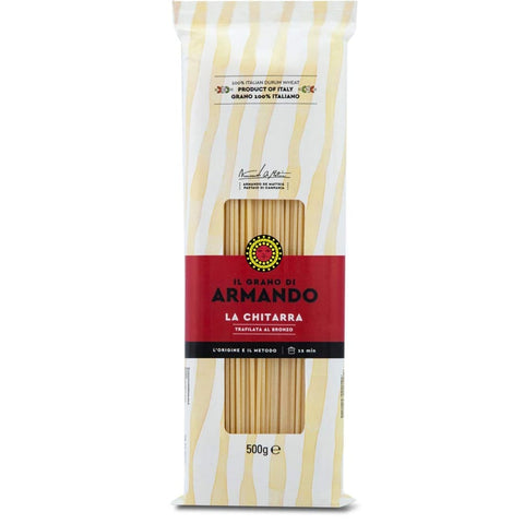 Armando Kurze Pasta Armando Il Grano Di Armando La Chitarra Italienischer Weizen Bronze gezeichnet 100% Italienische Pasta 500 g 12x italienisch Original 8005709200128