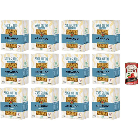 Armando Nudelgerichte Armando La Penna glutenfreie Mehrkornnudeln mit Mais braunem Reis und Quinoa 400 g 12x italienisch Original + kostenlos pelati 400 g 8005709209527