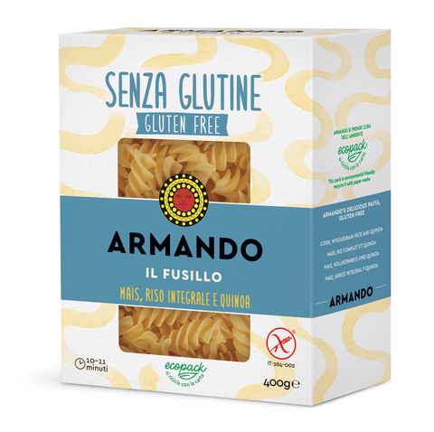 Armando pasta Armando Il Fusillo senza glutine Italienische glutenfreie Pasta 400g 8005709209541