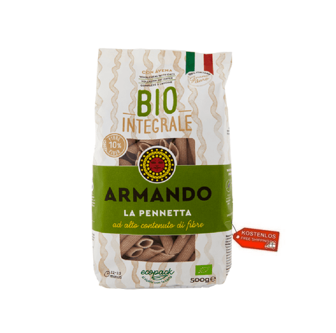 Armando pasta Armando Pennetta Integrale biologica  Bio-Vollkornnudeln 12x500gr 8005709206076