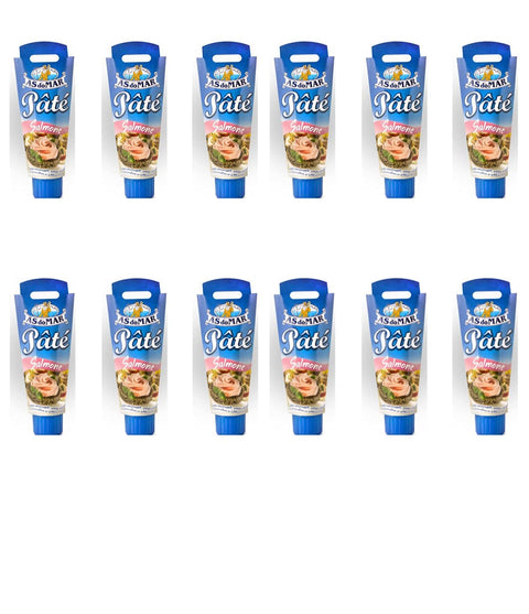 As Do Mar Fleisch, Geflügel & Wild 12x AS do MAR Patè Tonno Salmone Lachs Thunfischcreme 100g Streichfähige 8003294087025