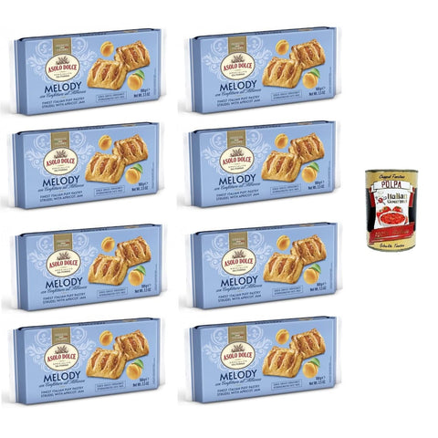 Asolo Dolce Brot & Backwaren Asolo Dolce Melody mit Aprikosenmarmelade 8x100 gr Brot & Backwaren italienisch Original 8000105001706