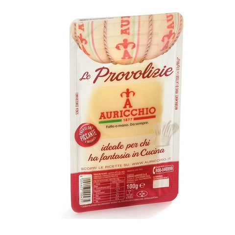 Auricchio Käse MHD 18/07/2023 Auricchio Le Provolizie Provolone Piccante Geschnittener Würziger Käse mit 100% italienischer Milch 100g 8004603100435