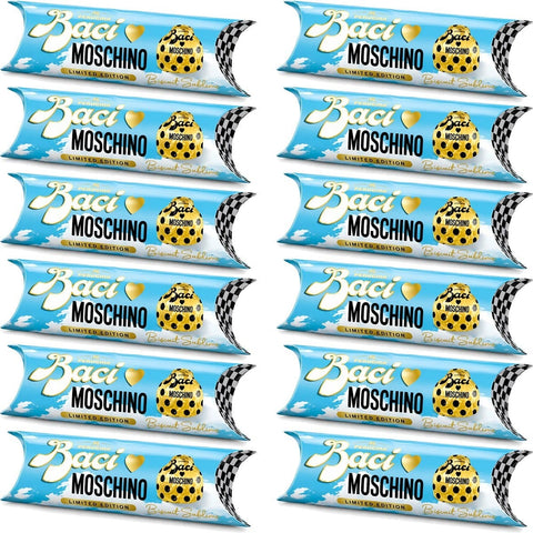 Baci Perugina Nougat 12x Baci Perugina Moschino Biscuit Sublime (3 Stück pro Röhre)