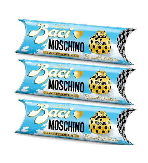Baci Perugina Nougat 3x Baci Perugina Moschino Biscuit Sublime (3 Stück pro Röhre)