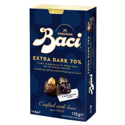 BACI Extra Dark Bijou Dunkle Schokolade Trüffel mit Haselnüssen 175 g italienisch Original