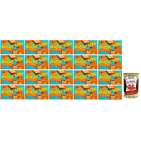 Bahlsen Kekse Bahlsen 20x Pick Up Salted Caramel, Milchschokoladentafel mit Gesalzener Karamellfüllung im Doppelkeks, 128 g Packung, Jede Packung enthält 4 Kekse à 28 g 4017100284632
