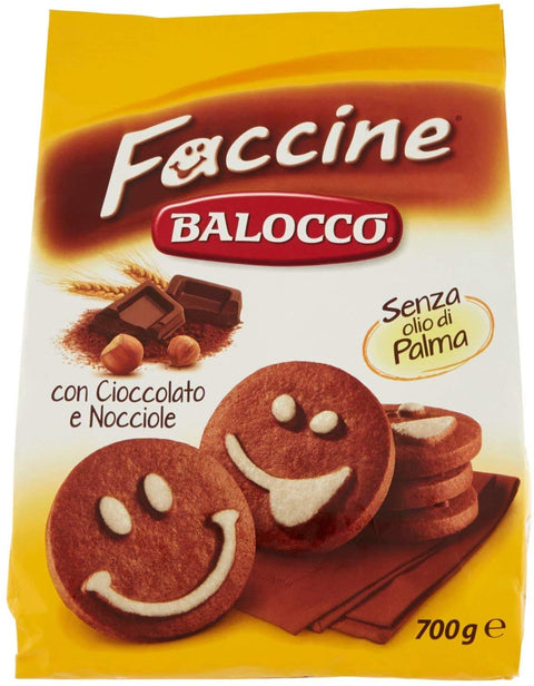 Balocco Abgepackte Gebäckstücke Balocco Biscotti Faccine 6 Pezzi Da 700 Grammi 8054134293403