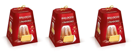 Balocco Kategorien 3x Balocco Il Pandoro weicher und zarter Weihnachts kuchen mit Puderzucker 750g Natürlich gesäuertes gebackenes Süßwarenprodukt 8001100058979