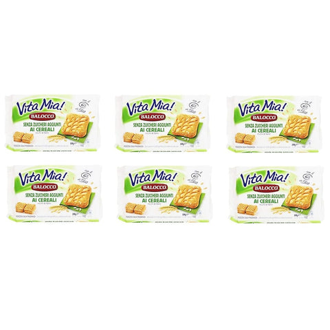 Balocco Kategorien Balocco Vita mia ai cereali kekse mit Getreide biscuits cookies 6x 330g italienisch Original 8001100066929