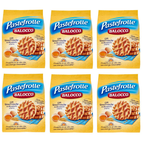 Balocco Pastefrolle Biscotti con latte e uova fresche Kekse mit Milch und frischen Eiern biscuits cookies 100% 6x 350g italienisch Original