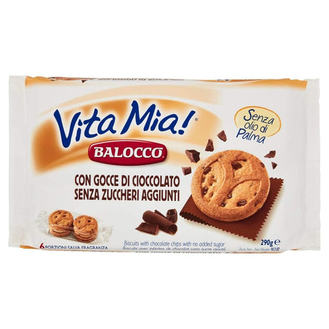 Balocco Kekse Balocco Vita cioccolato kekse mit Schokolade Tropfen biscuits cookies 330g italienisch Original 8001100066936