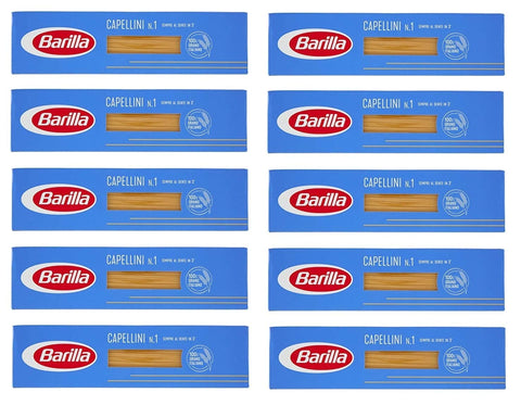 Barilla 0 10x Pasta Barilla Capellini Nr. 1 italienisch Nudeln 500 g pack spaghetti