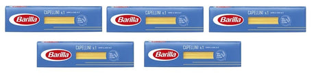 Barilla 0 5x Pasta Barilla Capellini Nr. 1 italienisch Nudeln 500 g pack spaghetti 8076800195019