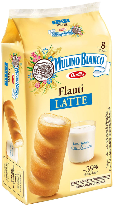 Mulino Bianco Flauti al Latte 8 St. Original italienisch