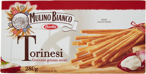 Barilla Grissini Torinesi dünnn Mulino Bianco Barilla 280g aus italien 3x Original italienisch