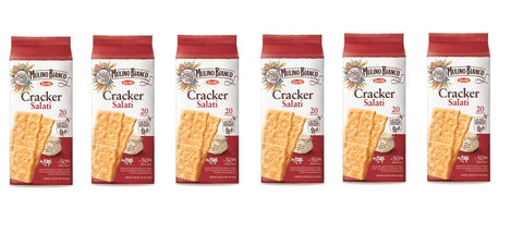 Barilla Crackers 6x Mulino Bianco Barilla 20x Crackers Cracker Salati gesalzen 500 g aus Italien 8076809516631