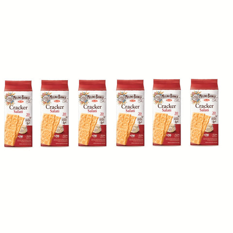 Barilla Mulino Bianco Crackers Cracker Salati gesalzen aus Italien 6x500g Original italienisch Snack