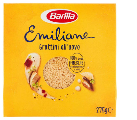 Barilla Internationale Nudeln 10x Barilla Emiliane Grattini all'uovo n.113 Nudeln mit ei 275g 8076809573115