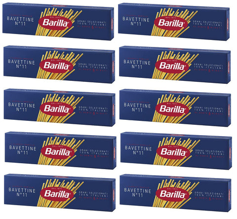 Barilla Internationale Nudeln 10x Pasta Barilla Bavettine Nr. 11 italienisch Nudeln 500 g pack 8076800195118