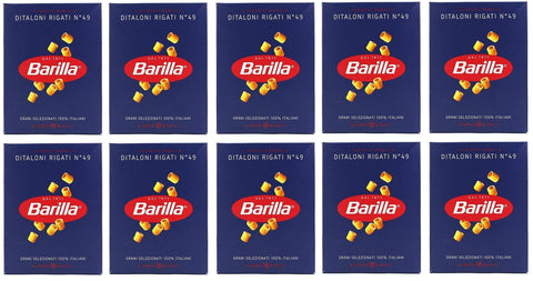 Barilla Internationale Nudeln 10x Pasta Barilla Ditaloni Rigati Nr. 49 Italienisch Nudeln 500g Pack 8076802085493