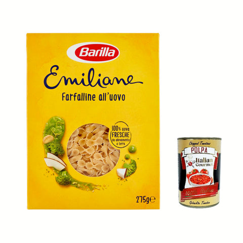 PASTA all' Uovo Le Emiliane Farfalline, Eiernudeln, mit Ei 20x275g Original italienisch Pasta