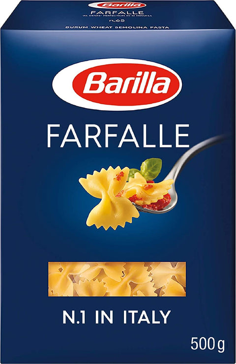 Barilla Internationale Nudeln 5x Pasta Barilla Farfalle Nr. 265 italienisch Nudeln 500 g pack 8076800000139