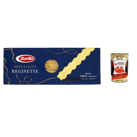 Barilla Pasta Specialità Reginette Napoletane 100% italienisch Nudeln pack 500 g 5x italienisch Original + kostenlos polpa 400 g