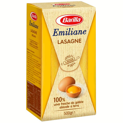 Barilla Internationale Nudeln Barilla Emiliane Lasagne all'uovo Nudeln mit ei 500 g Internationale Nudeln italienisch Original 8076800376999
