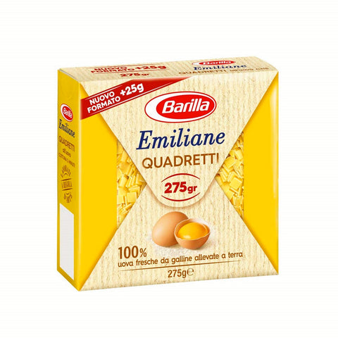 Barilla Emiliane quadretti all'uovo n. 115 Nudeln mit ei 1x275g Original italienisch Pasta