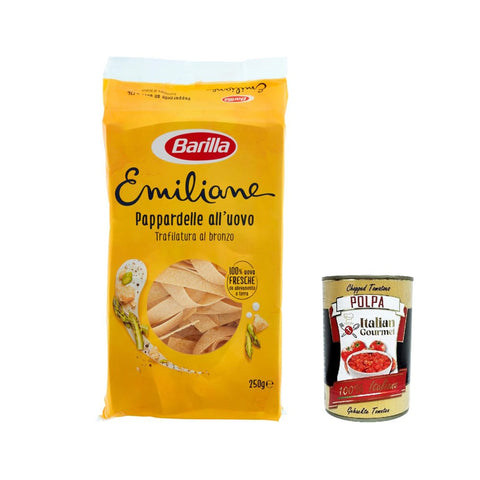 Barilla Internationale Nudeln Barilla Pasta all' Uovo Le Emiliane Pappardelle, Eiernudeln, Pasta mit Ei 250 g Internationale Nudeln italienisch Original 8076809514774