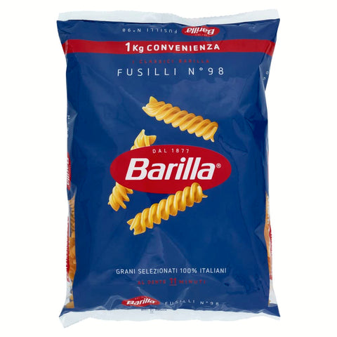Barilla Internationale Nudeln Barilla Pasta Fusilli N.98 100% Italienischer Weizen Italienisch Nudeln 1 Kg Internationale Nudeln Original 8076809540513